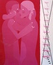 y-  Offrons nous l'amour pas la guerre, 81X100X81cms