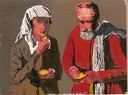 Les mangeurs de pommes de terre de Dela tour, 1996, 18,5x14