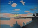 5 Coucher de soleil à Ste Catherine, 65x54cm